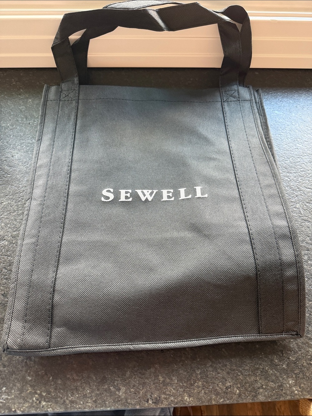 SEWELL AUTOMOTIVE  Black Duffel-Style Tote Bag